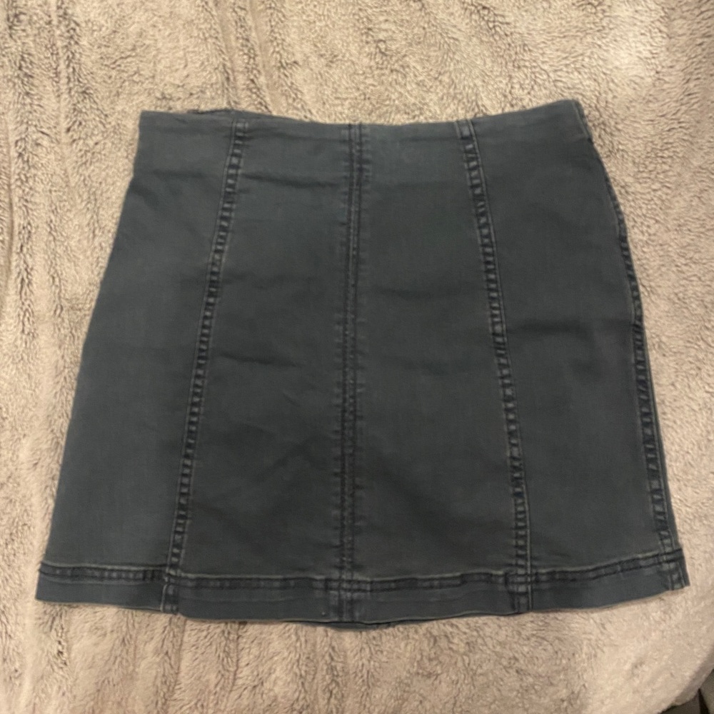 Denim pannel skirt
